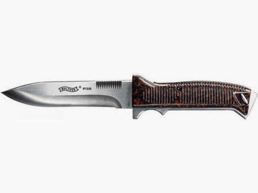 WALTHER Feststehendes Messer P38 - feststehend 13,5cm Plastikgriff/Holster