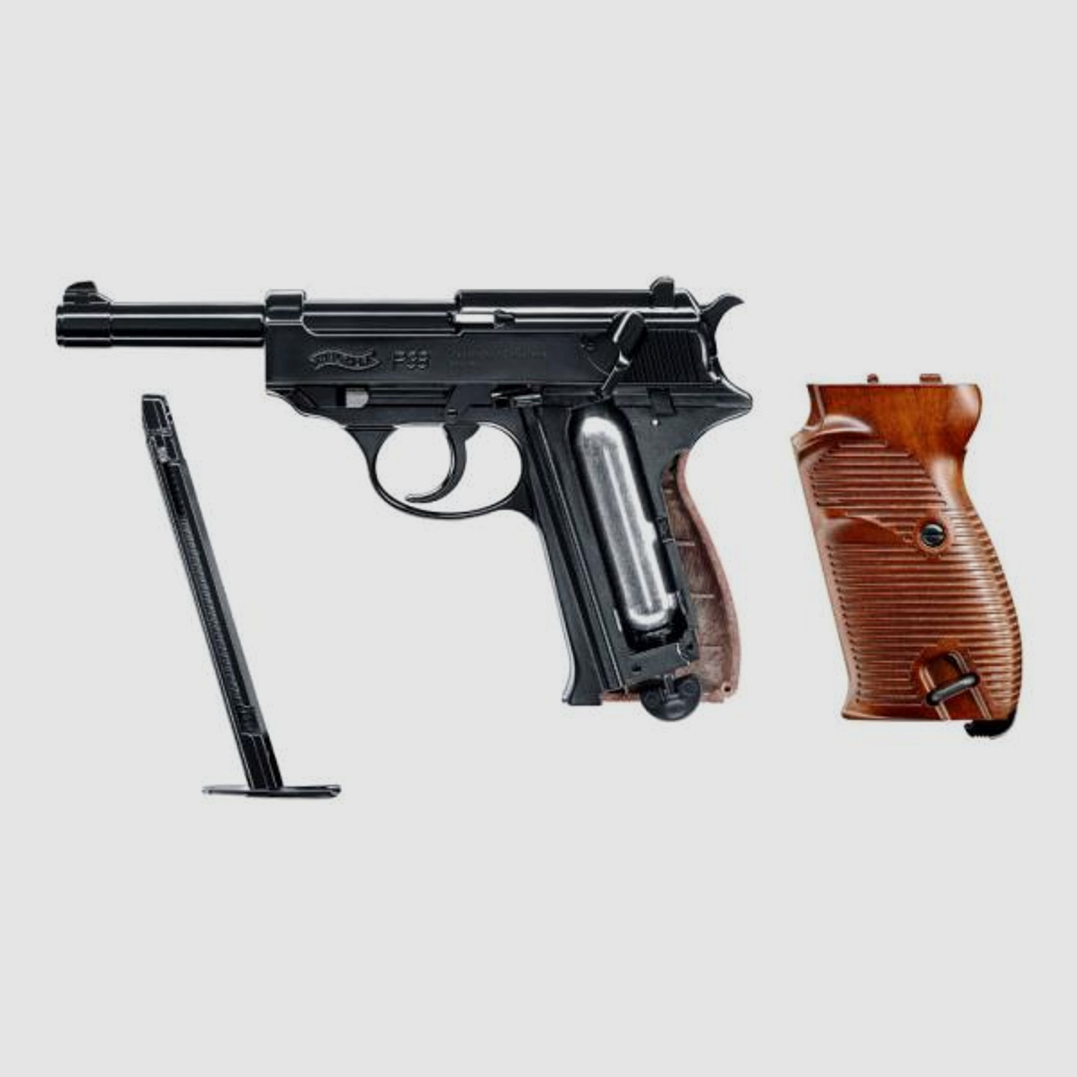 WALTHER CO2 Waffe Pistole P38 Kal.4,5mm BB