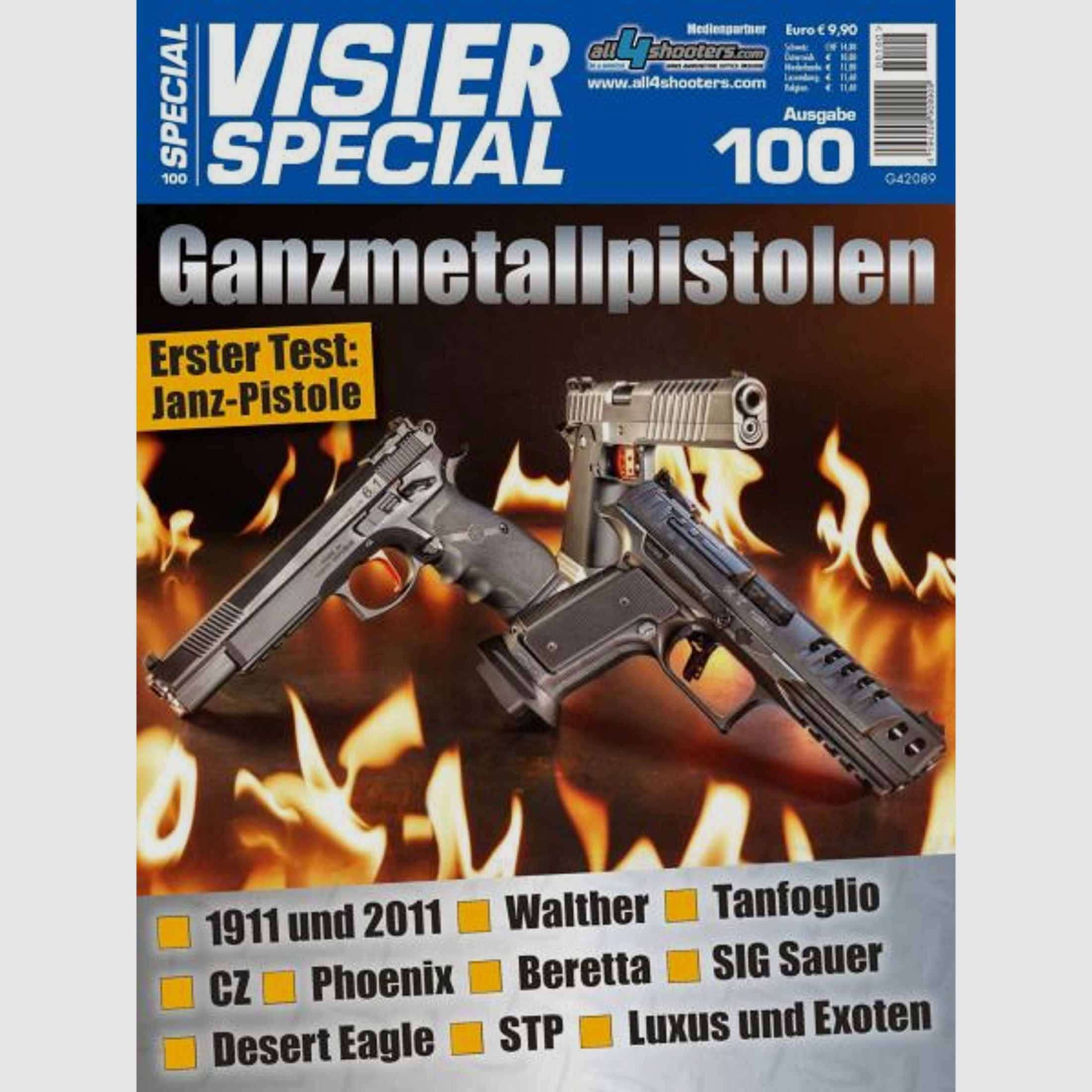 VISIER Zeitschrift Special 100 Ganzmetallpistolen