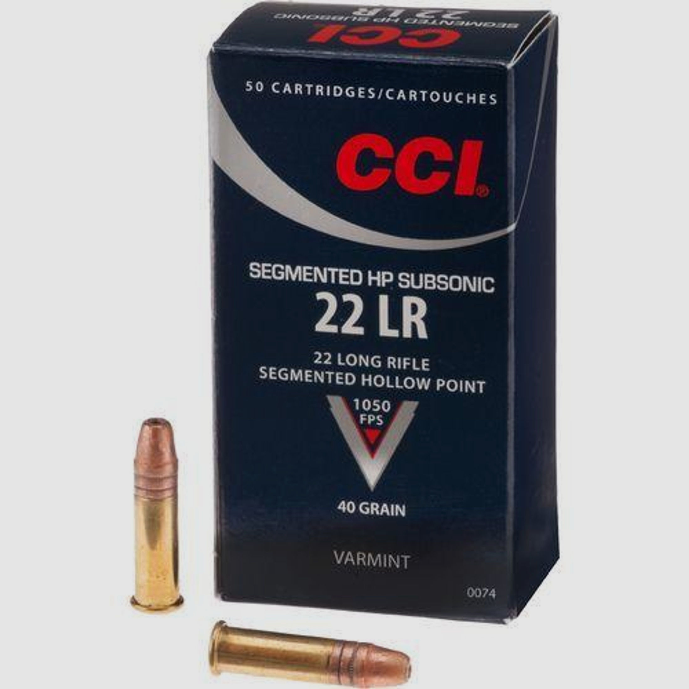 CCI KK-Munition .22lr Q22 HP Segmented QUIET 50 Stk   2,6g/40grs