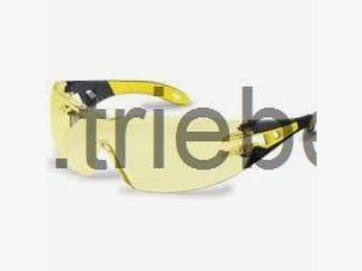 UVEX Schutzbrille Pheos schwarz/gelb Scheibe: amber