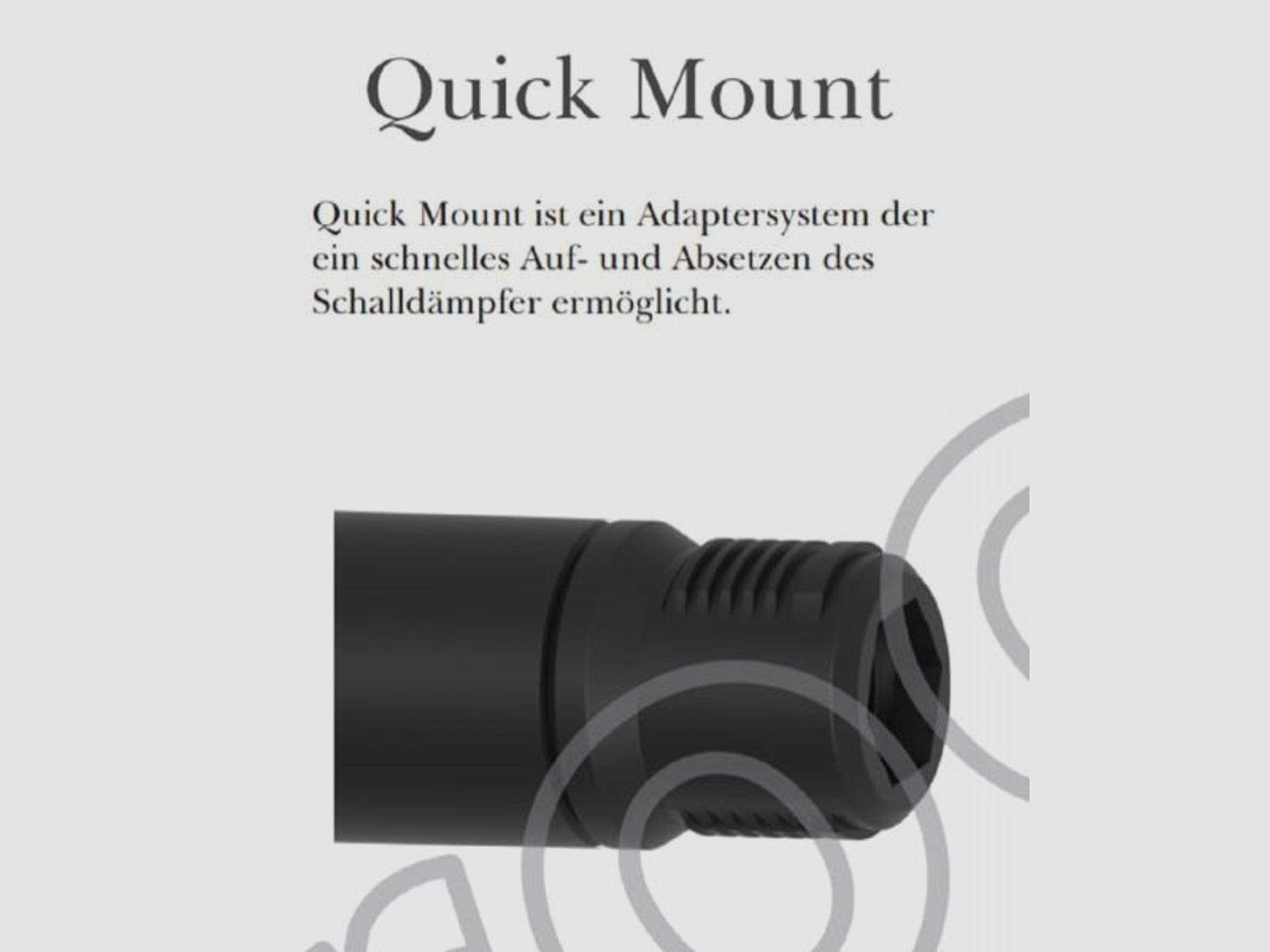 Svemko Schalldämpfer f. EWB-Waffen Magnum (.30/7,62mm) QuickMount - Over-Barrel