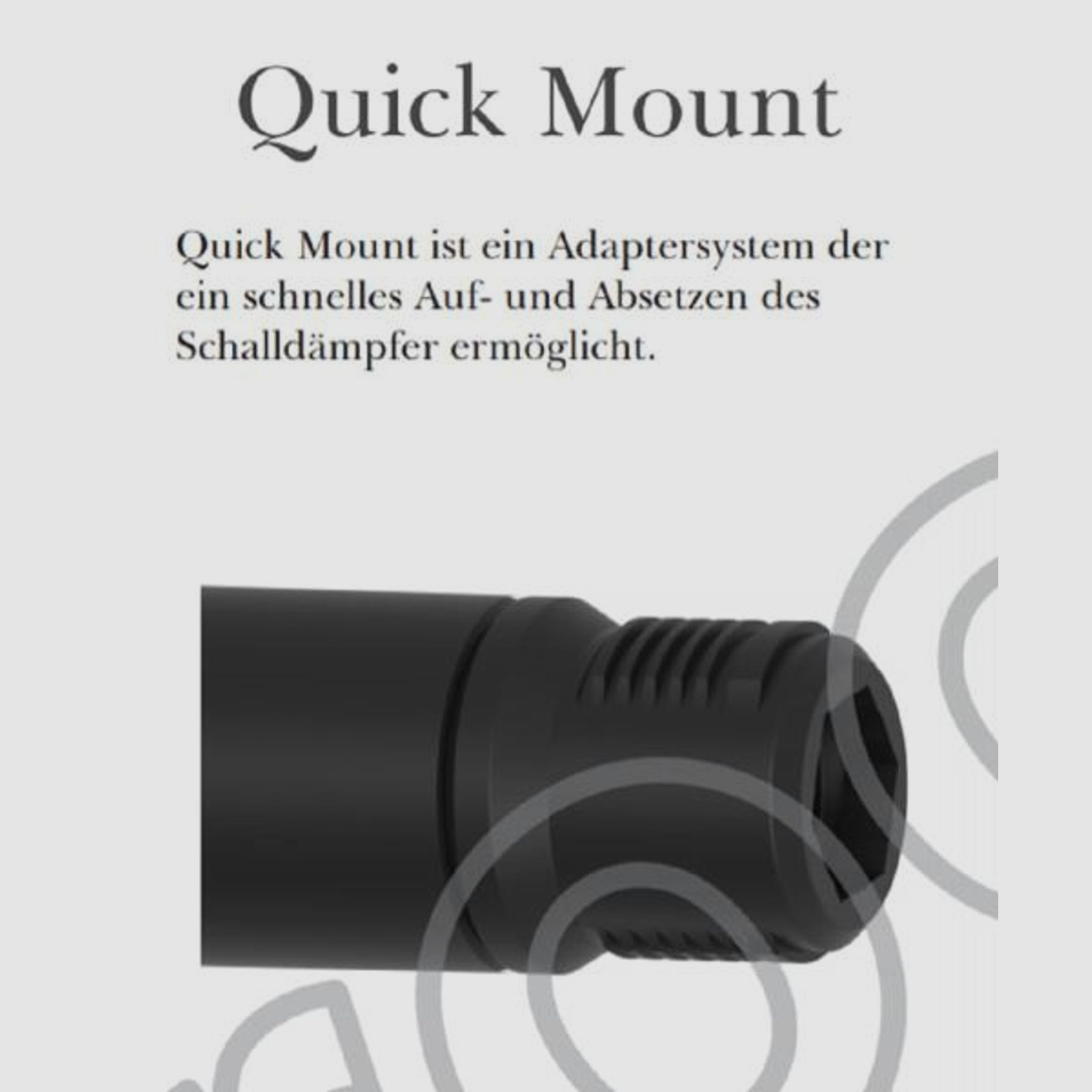 Svemko Schalldämpfer f. EWB-Waffen Magnum (.375/9,5) QuickMount - Over-Barrel