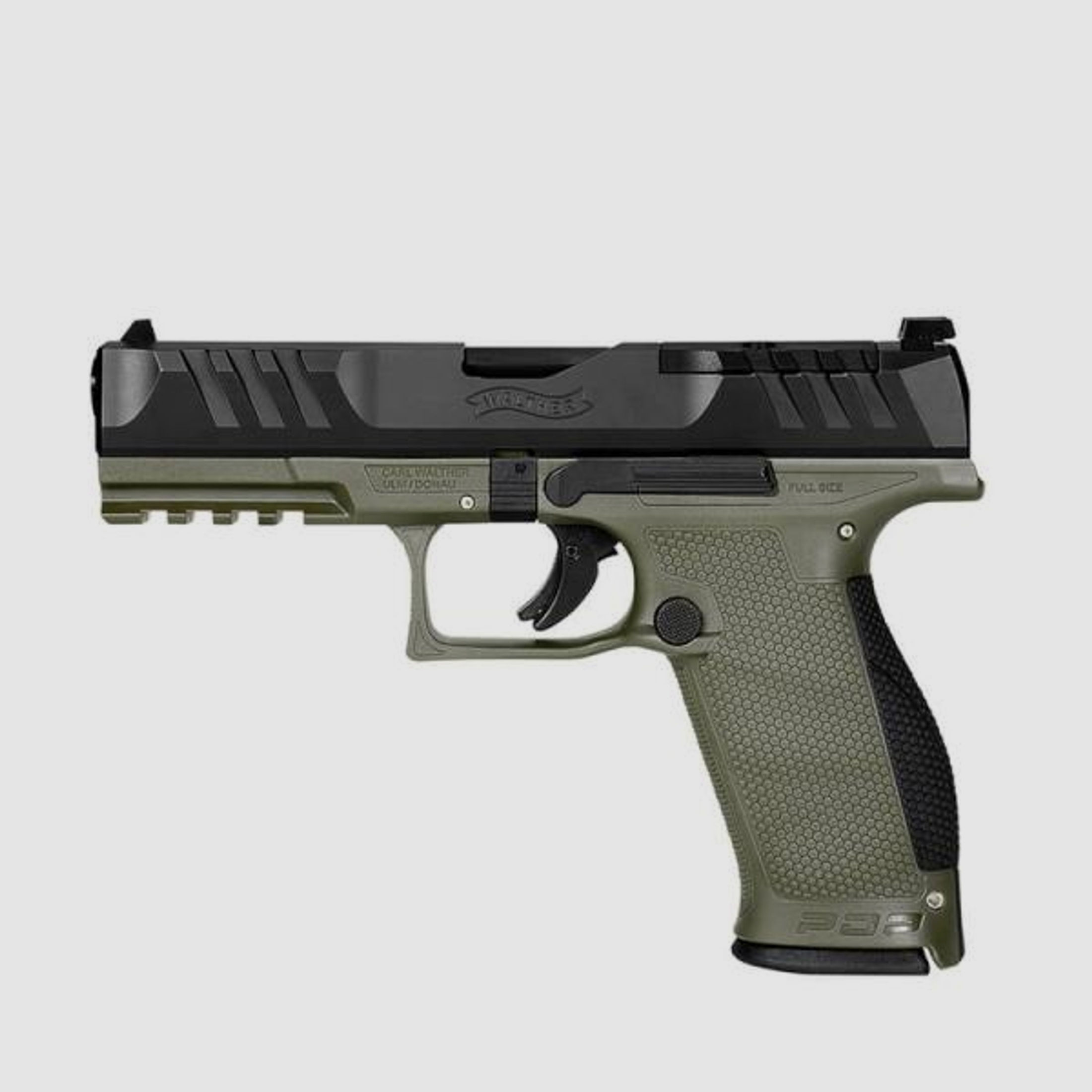 WALTHER Pistole Mod. PDP FS -5,0' OD green 9mmLuger