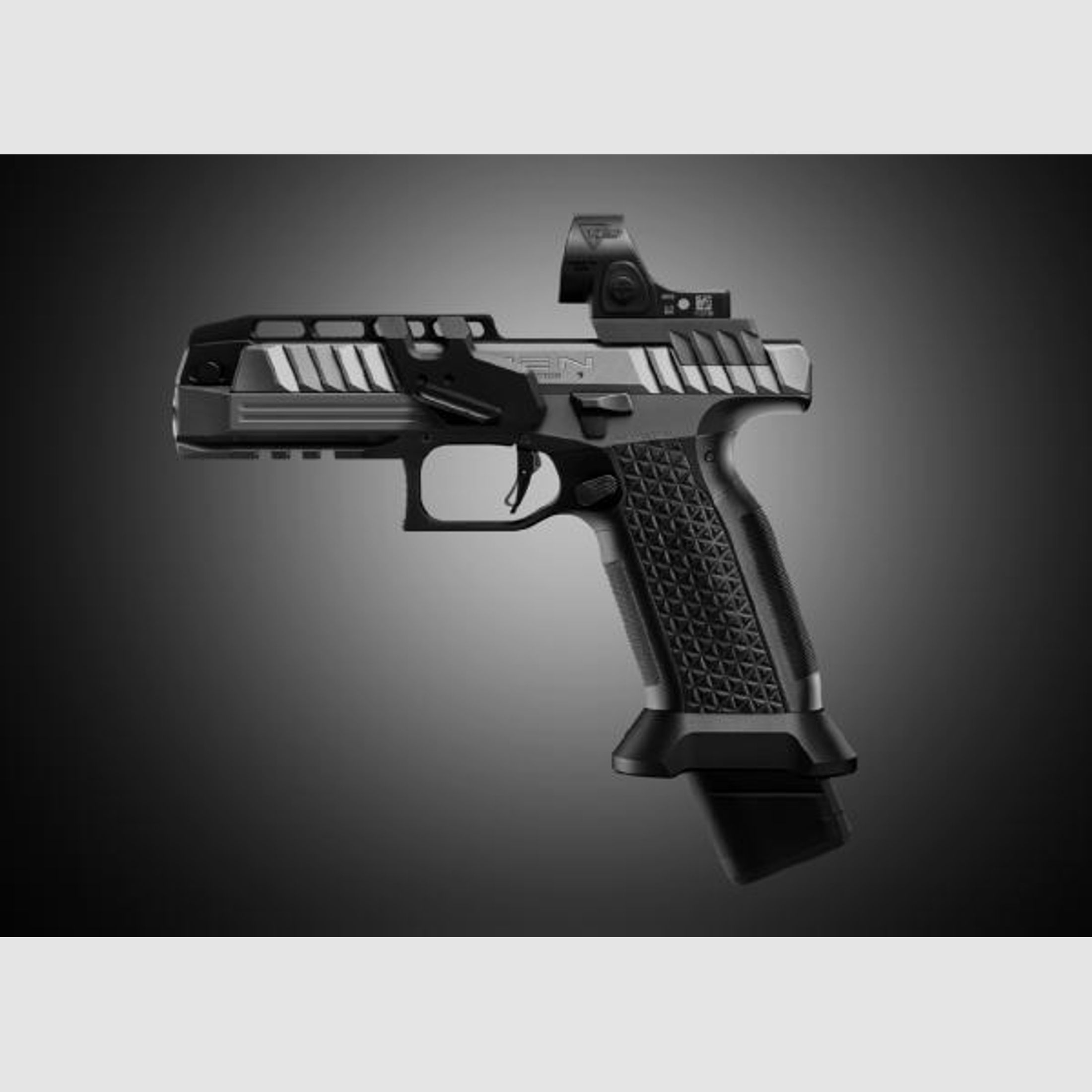 Laugo Arms Pistole Mod. ALIEN Creator Ltd. OpticS 9mmLuger  Grey/Black