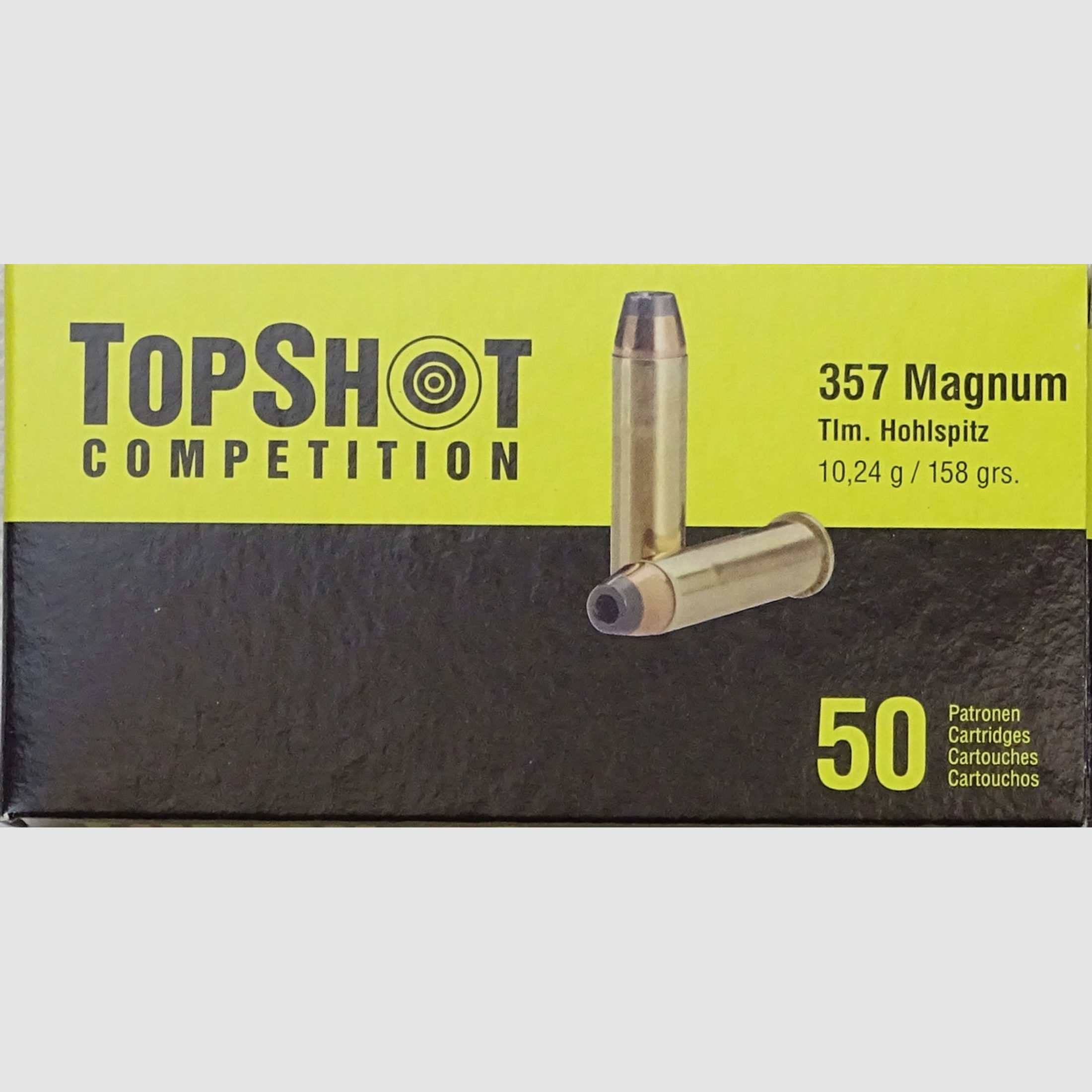 TopShot .357Magnum Tlm. Hohlspitz 158grs - 50 Schuss
