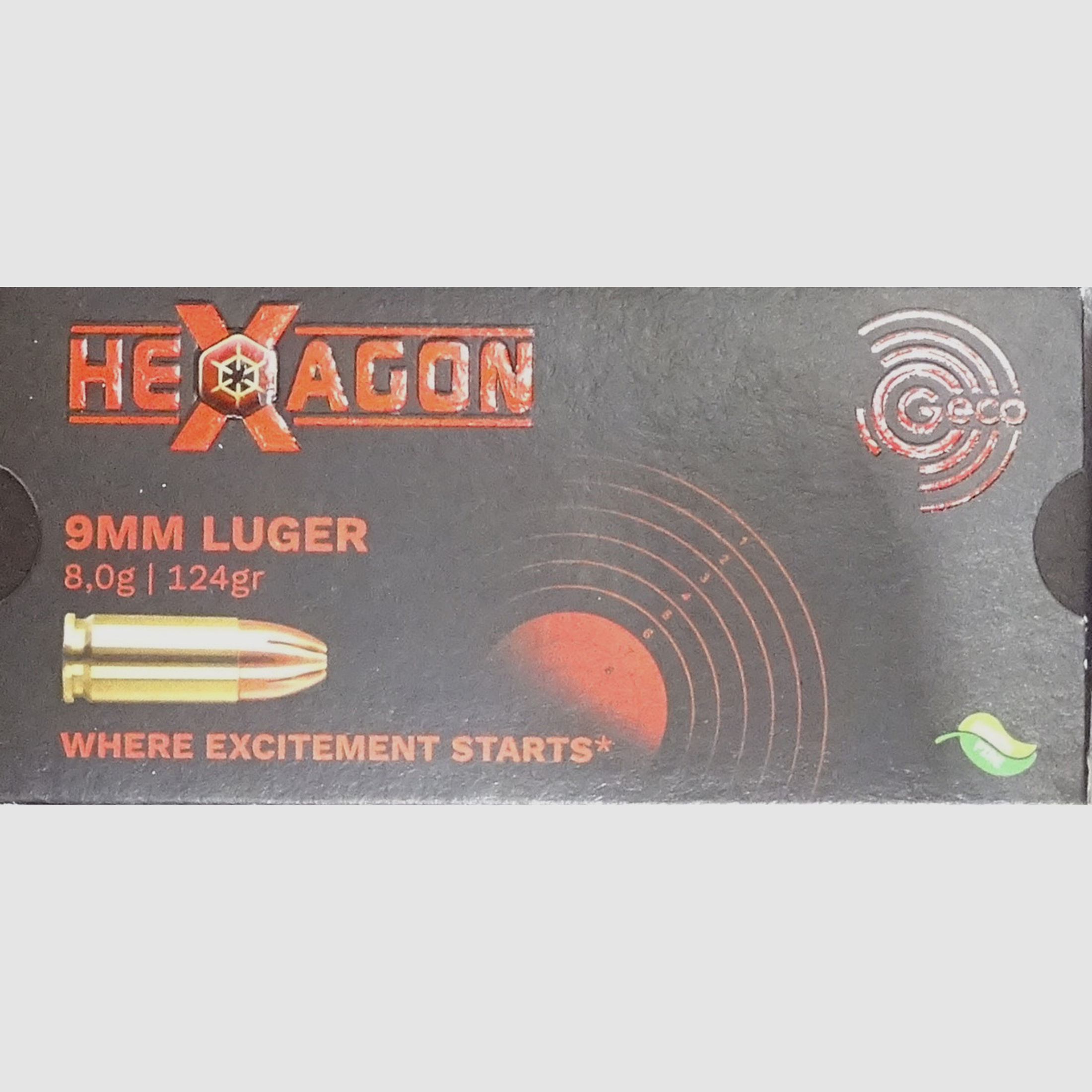 Geco 9mm luger HEXAGON 124grs - 1000 Schuss