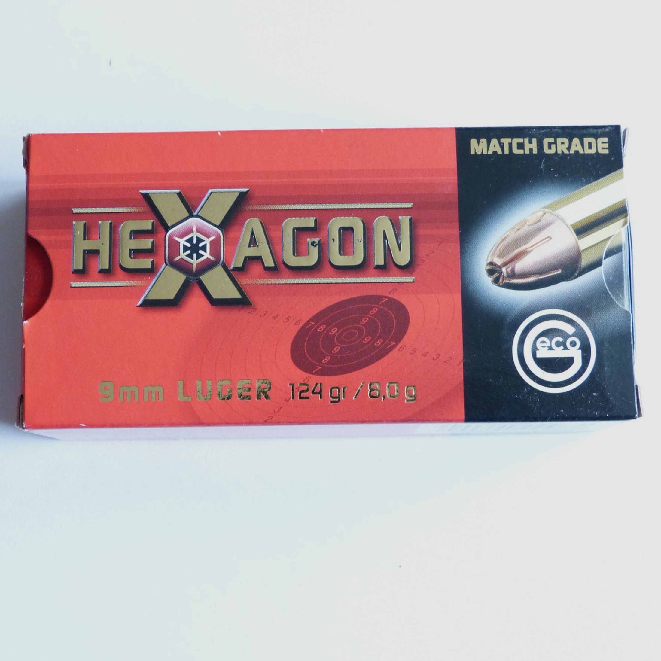 Geco  9mm Luger Hexagon – 124 grain 1000 Schuß