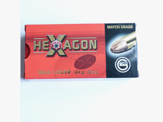Geco  9mm Luger Hexagon – 124 grain 1000 Schuß