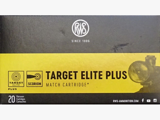 RWS Target Elite Plus .223rem52grs - 20 Schuss