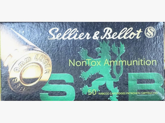 Sellier & Bellot 9mm luger TFMJ 124grs NONTOX - 50 Schuss