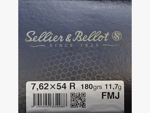 Sellier&Bellot 7,62x54R FMJ 180gr - 50 Schuss