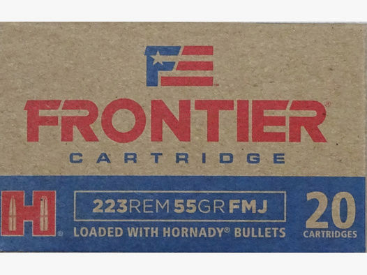 Hornady Frontier .223rem  FMJ 55grs - 20 Schuss