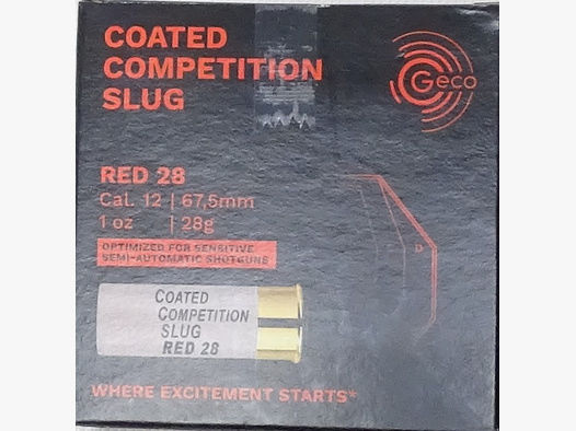 Geco Cal.12/67,5 Coated Competition Slug 28g - 25 Schuss