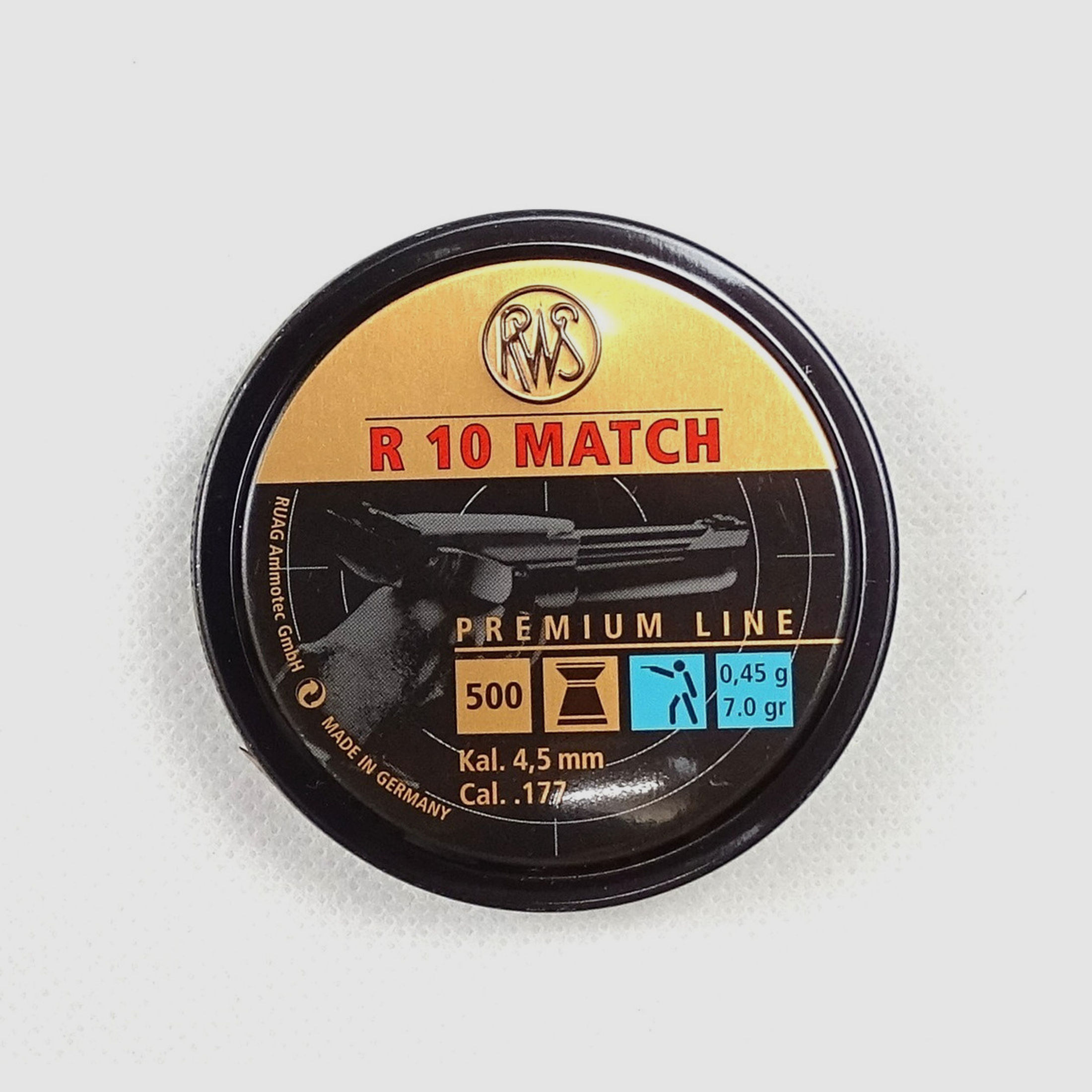 RWS R10 LP Match Durchmesser 4.49 - 1 Stange (5000 Stück)