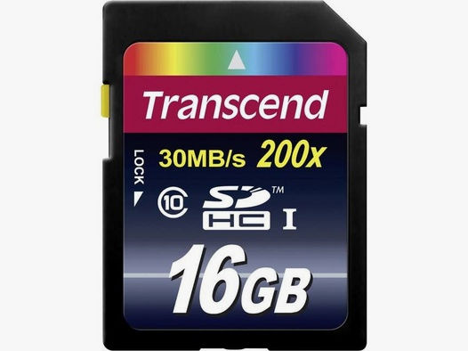 Transcend 16 GB SD HC Speicherkarte