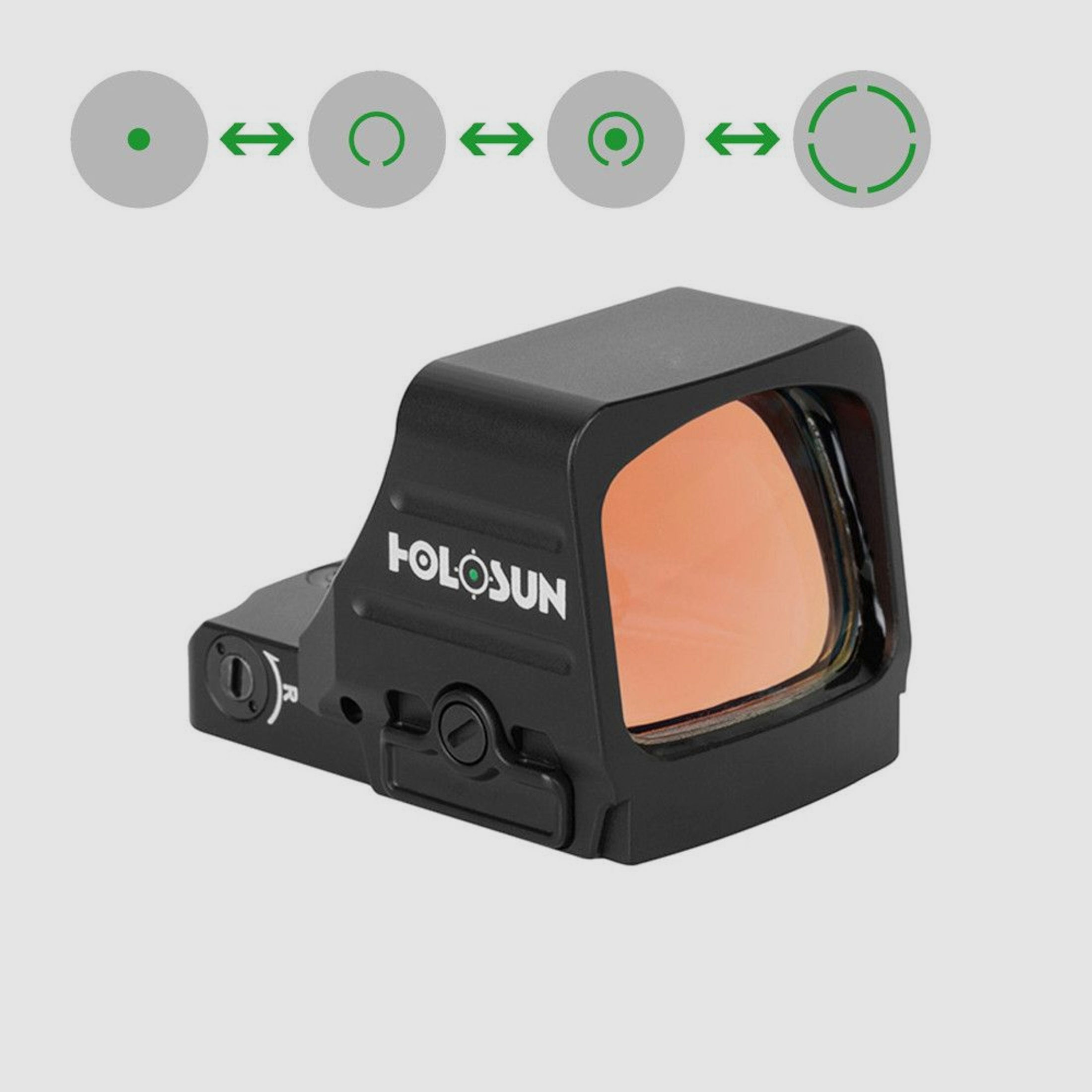 Holosun HE507COMP-GR Leuchtpunktvisier mit wechselbarem Absehen