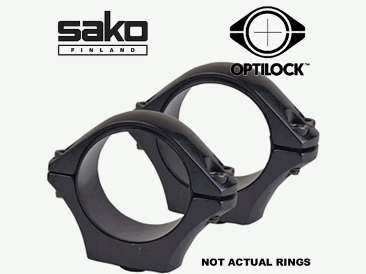 Sako Optilock Montageringe 1"/26mm Low