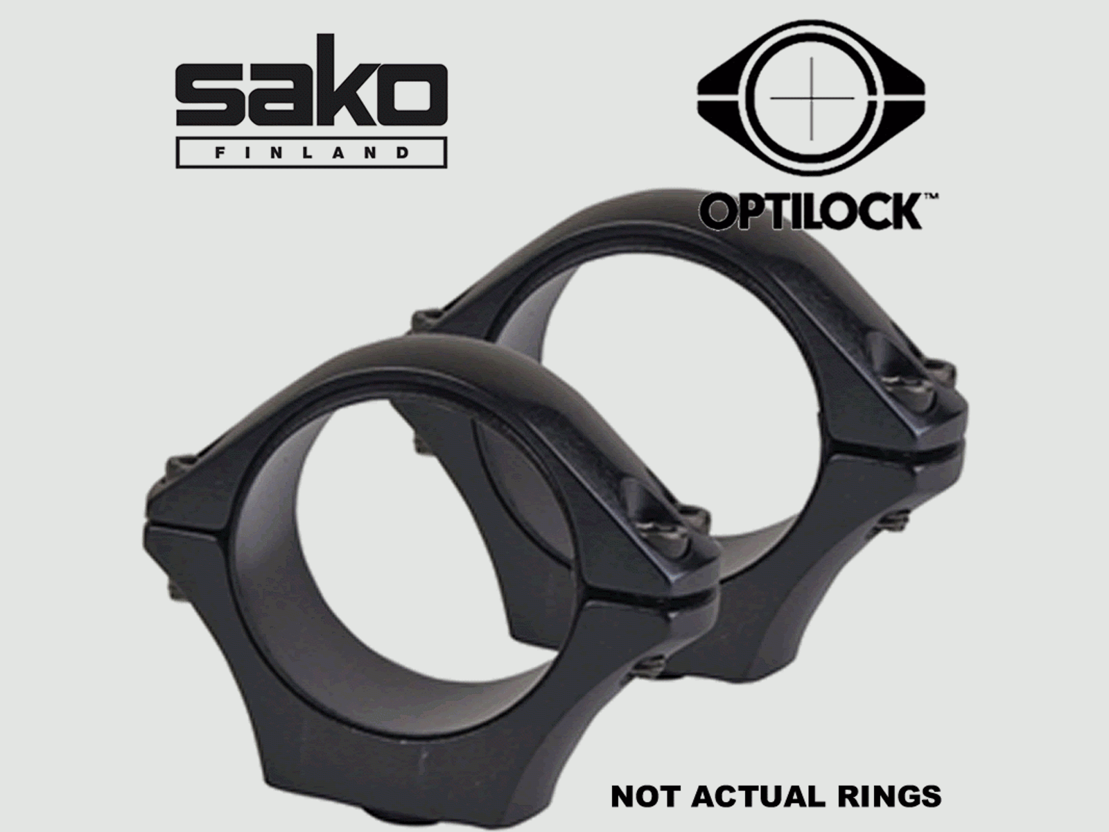 Sako Optilock Montageringe 1"/26mm Extra Low