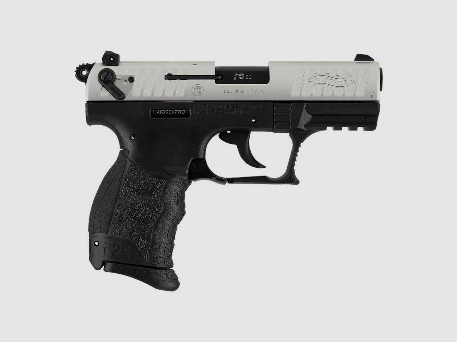 Umarex 308.02.21 Walther Schreckschusspistole P22Q NKL 9mm PAK Bicolor Quick Defense