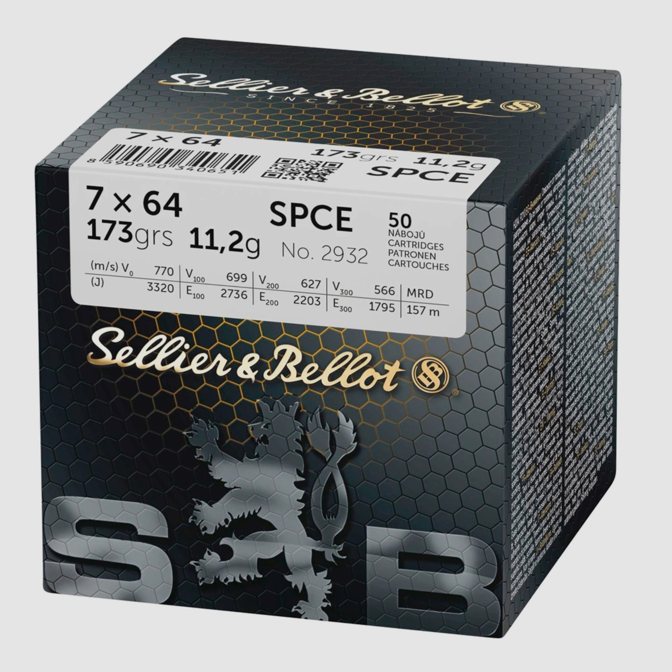 Sellier & Bellot 155484 7x64 Teilmantel SPCE 11,2g 173grs.