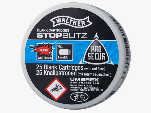 4.1488 Walther Stop Blitz 9 mm P.A.K. 50 Stk.