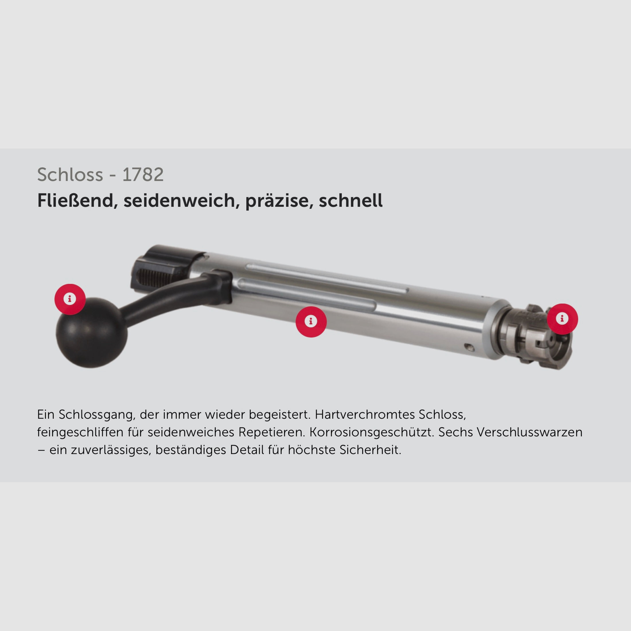 J.G. Anschütz 1782 D G-15x1 Deutscher Schaft Kaliber 6,5 Creedmoor LL 520 mm Repetierbüchse