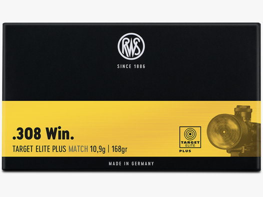 RWS 2403867 Target Elite Plus .308 Win. Match 10,9g 168grs. Vollmantel