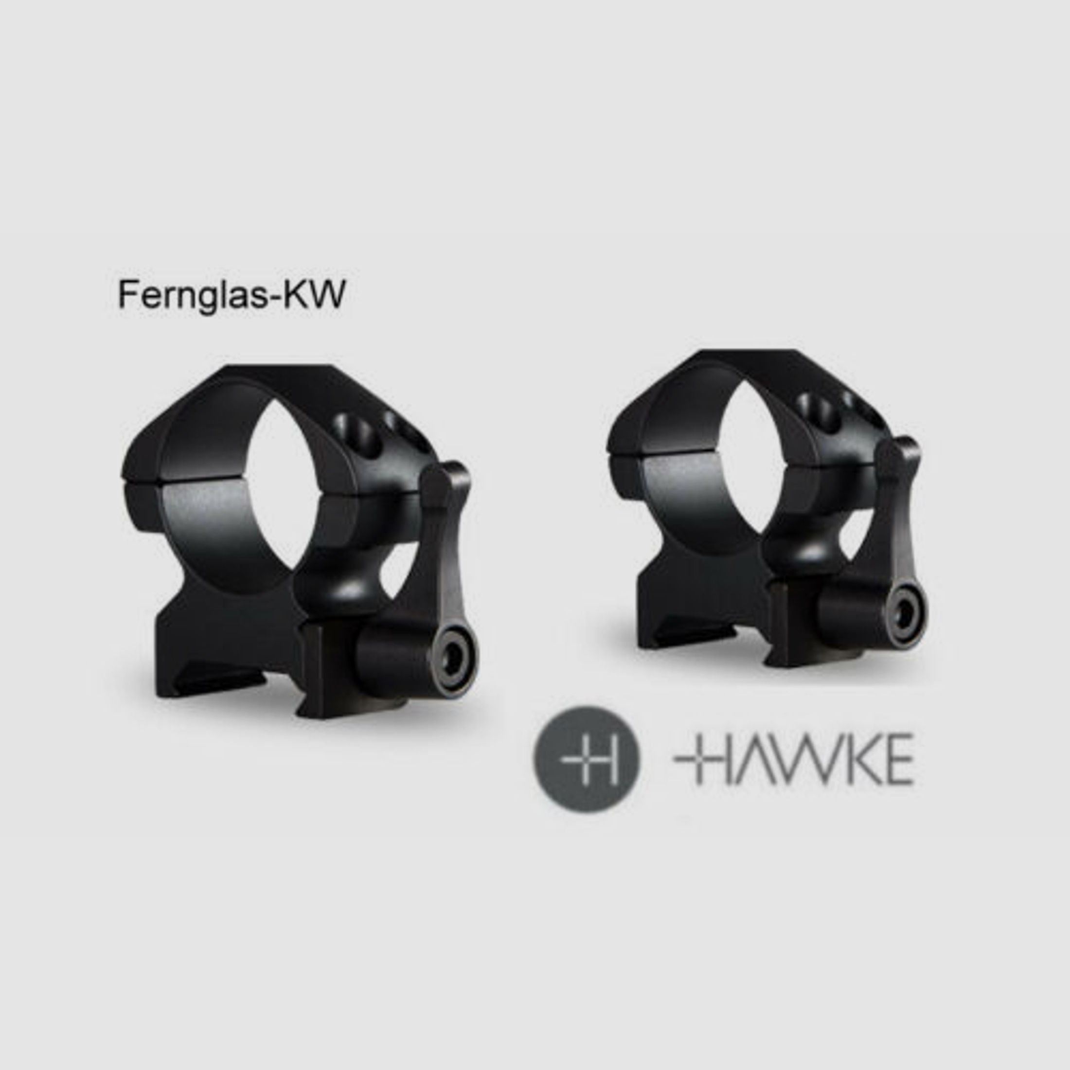 HAWKE 23011 Präzisions Ringmontagen 2 Stück Weaver Mittel Hebel Schiene 25,4 mm