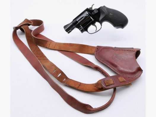 Smith & Wesson Mod.: 36 .38Special 2" Lauf Gummigriffschalen 5-schüssiger Revolver