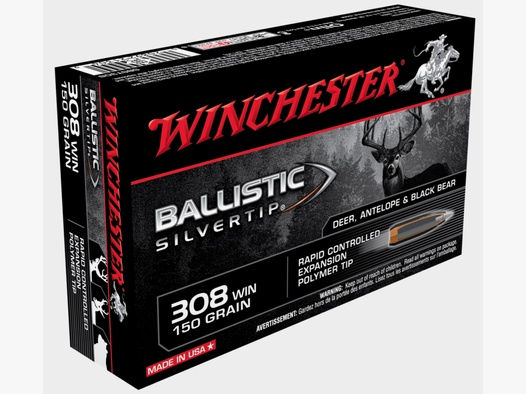 WINCHESTER 44151003 .308 Win Ballistic Silvertip 150gr 9,72g Langwaffenmunition