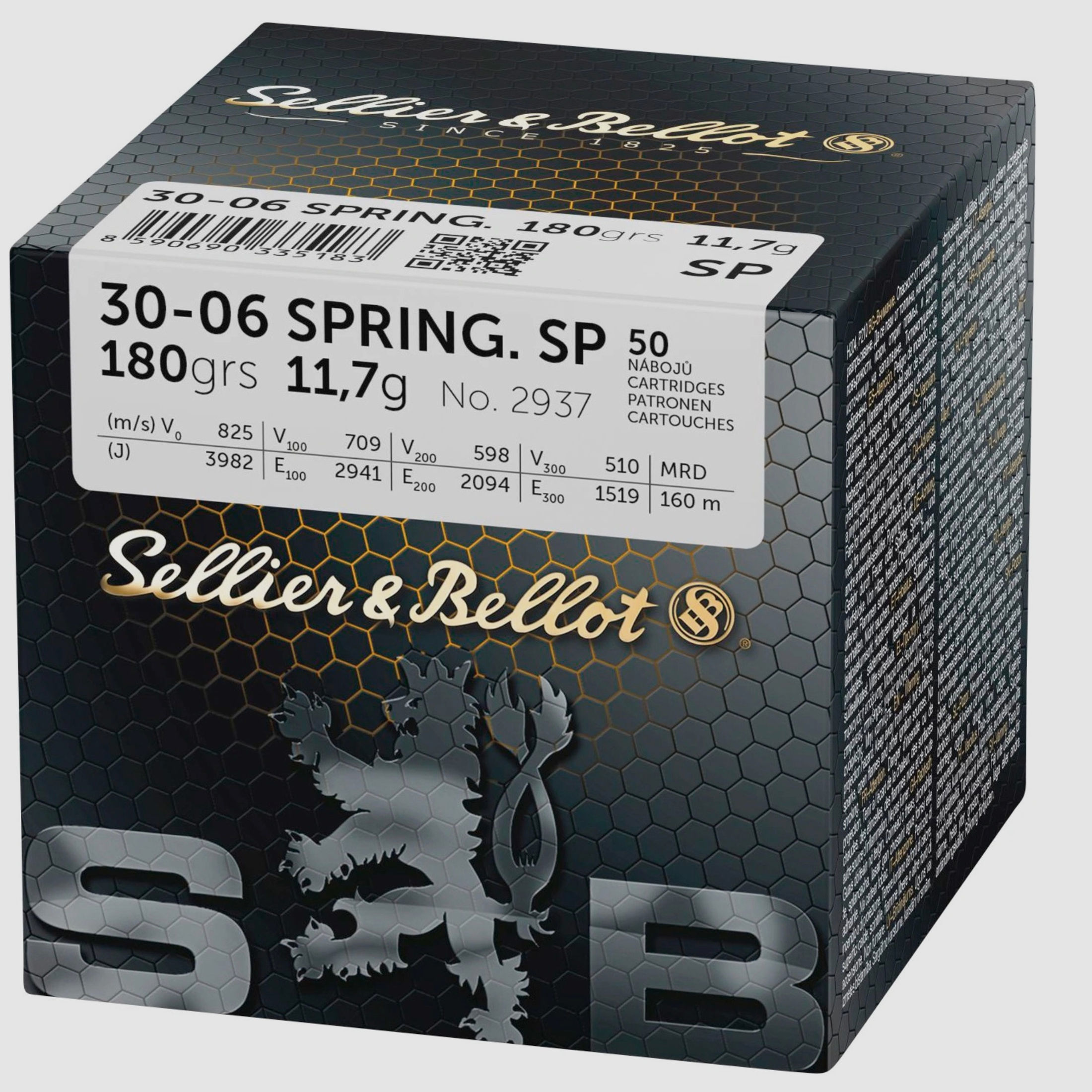 Sellier & Bellot 155483 .30-06 Spr. Teilmantel SP 11,7g 180grs. 50 Stk.
