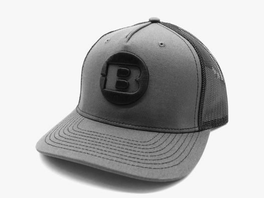 Bergara CAP grau schwarz bestickt Logo V171