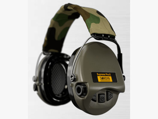 Sordin 75302-X-07-S Elektronischer Gehörschutz Supreme Grün Pro X LED Headband