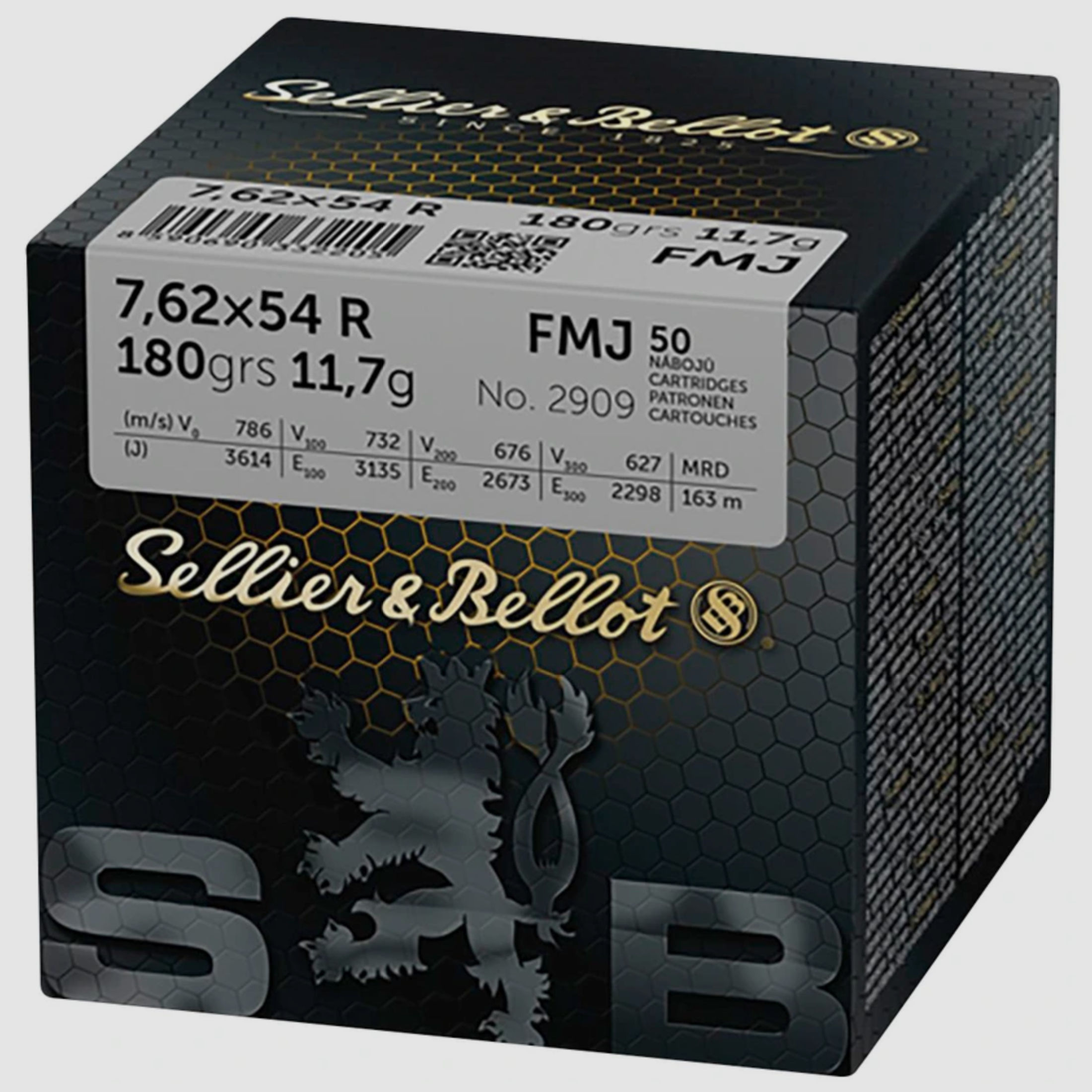 Sellier & Bellot 7,62x54R FMJ Vollmantel 180grs. 50 Stück
