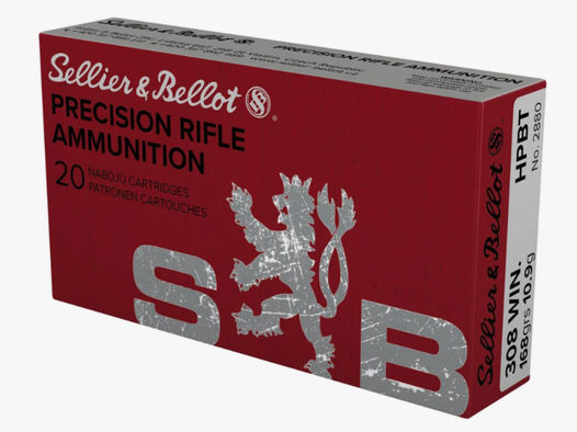Sellier & Bellot 2000471 .308 Win. OTM HPBT 10,9g 168grs. 20 Stück