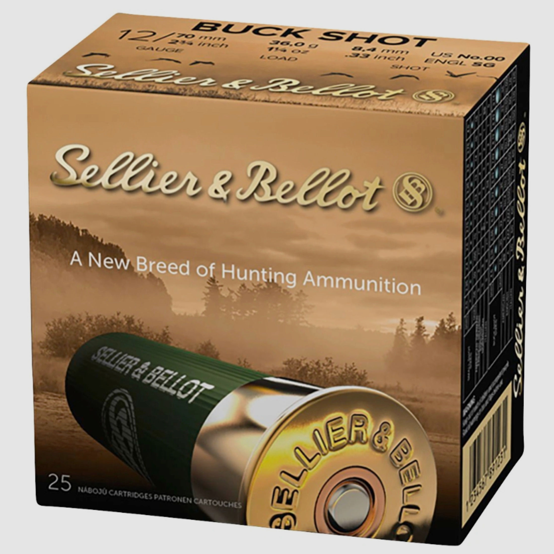 Sellier & Bellot 128253 12/70 Buck Shot 8,4mm 36g