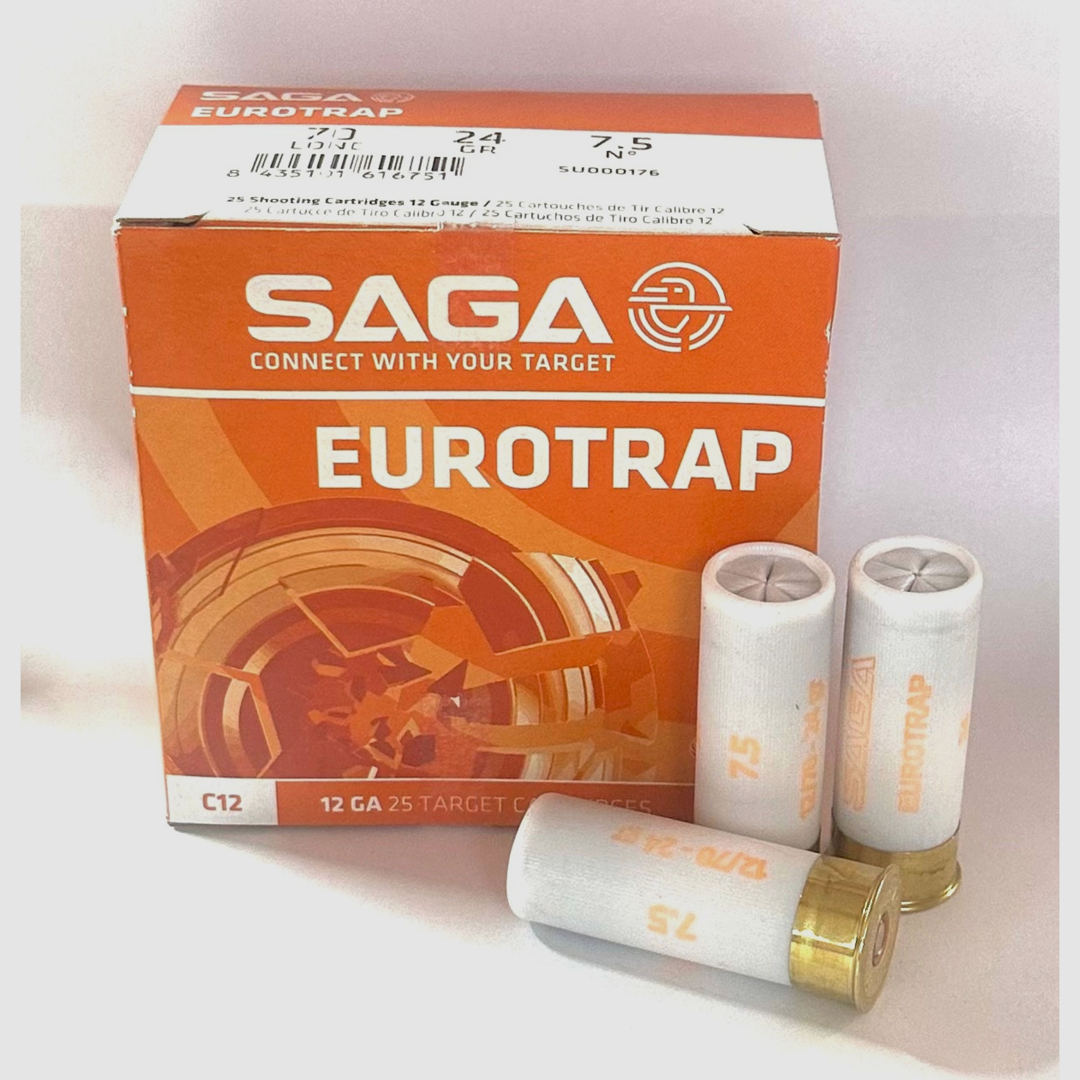 SAGA Eurotrap Schrotflintenmunition 12/70 24g