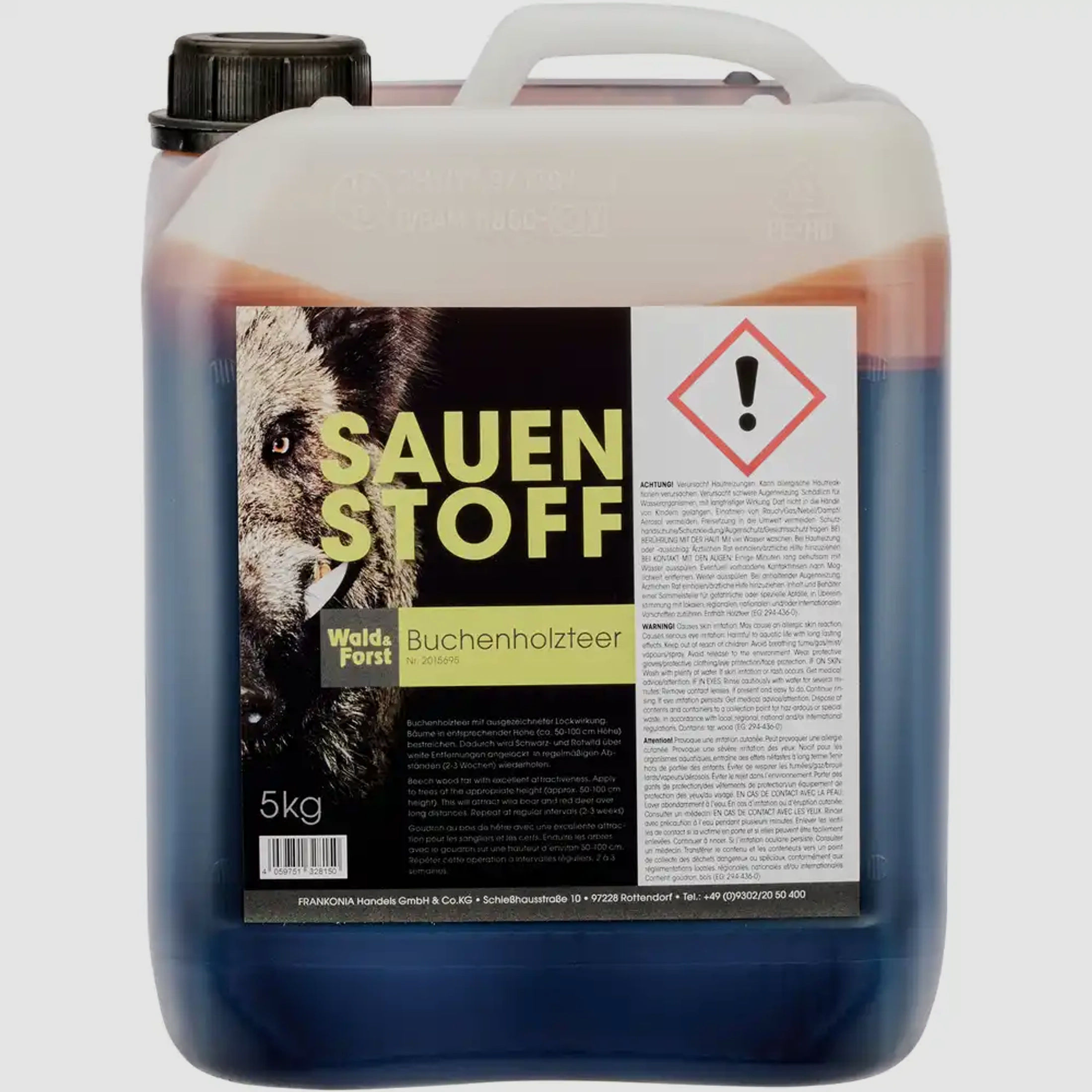 Wald & Forst 2015695 Buchenholzteer Sauenstoff 5 kg