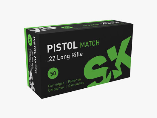 SK Pistol Match .22 LR Munition 50 Stück