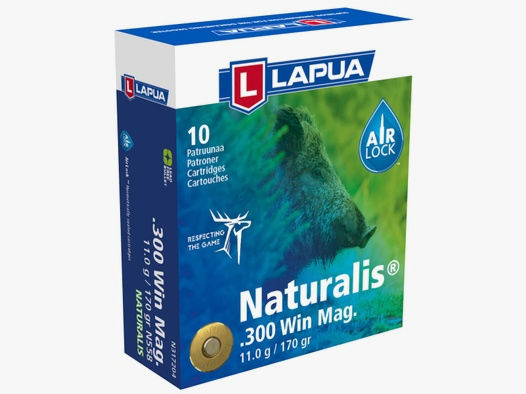 Lapua 44640000 Naturalis 300 Win. Mag. 11,0g/170grs. Bleifrei Langwaffenmunition