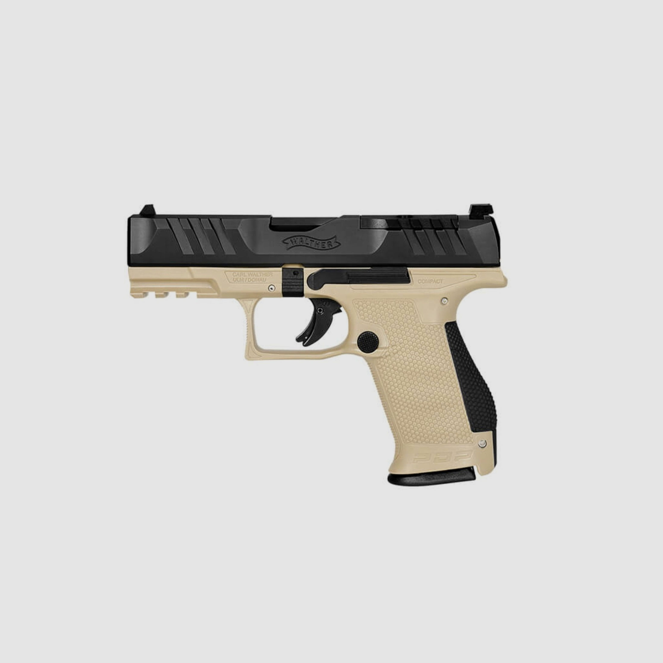 WALTHER PDP Compact 9 mm Luger Pistole FDE 4" 15 Schuss Magazin