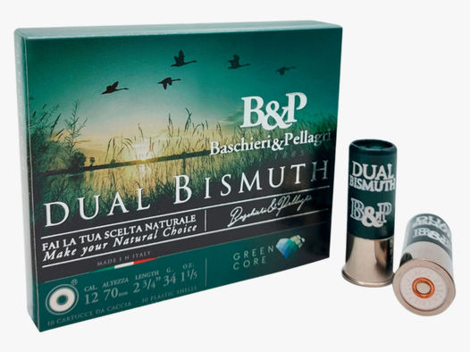 Baschieri & Pellagra B&P 12/70 Dual Bismuth 34g 3,1 + 3,3mm 10 Stück