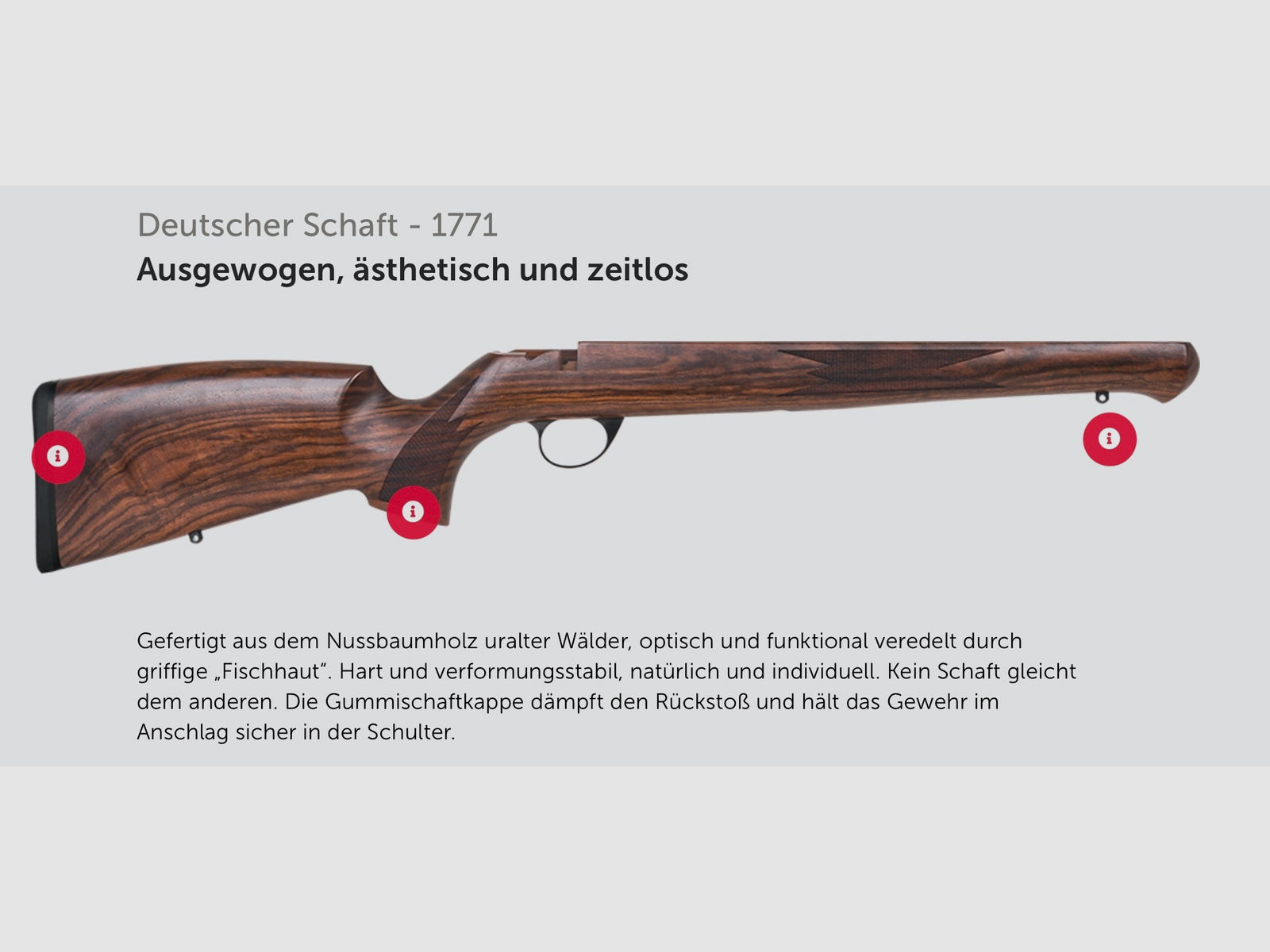 J.G. Anschütz 1771 D G-15x1 Deutscher Schaft Kaliber .223 Rem. 510 mm Tuning Direktabzug
