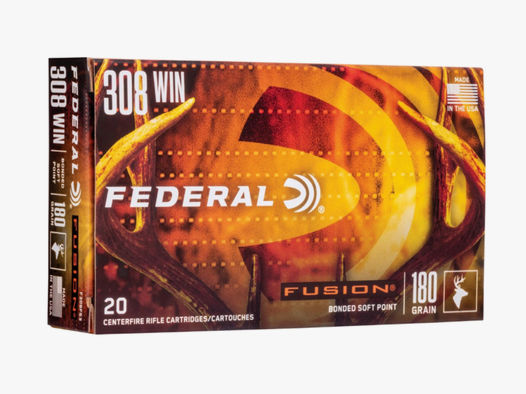 Federal Ammunition 2007942 .308 Win. Fusion 11,7g 180grs. 20 Stück