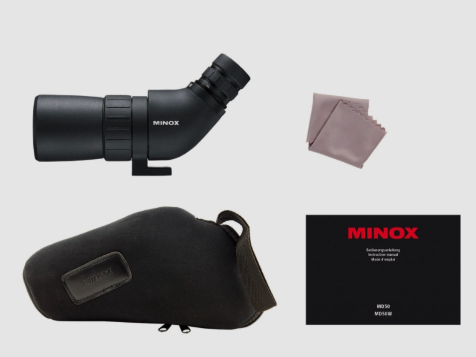 MINOX 80405421 Spektiv 16-30x50 MD 50 W mit Bereitschaftstasche
