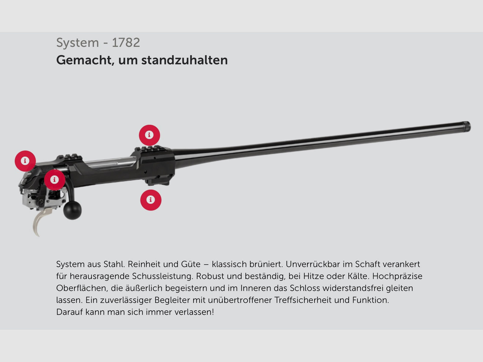 J.G. Anschütz 1782 D G-15x1 Deutscher Schaft Kaliber .308 Win. 470 mm Repetierbüchse
