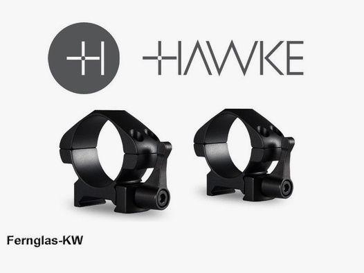 HAWKE 23015 30mm Stahl Ringmontagen Niedrig für Weaver Schiene Schnellspannhebel