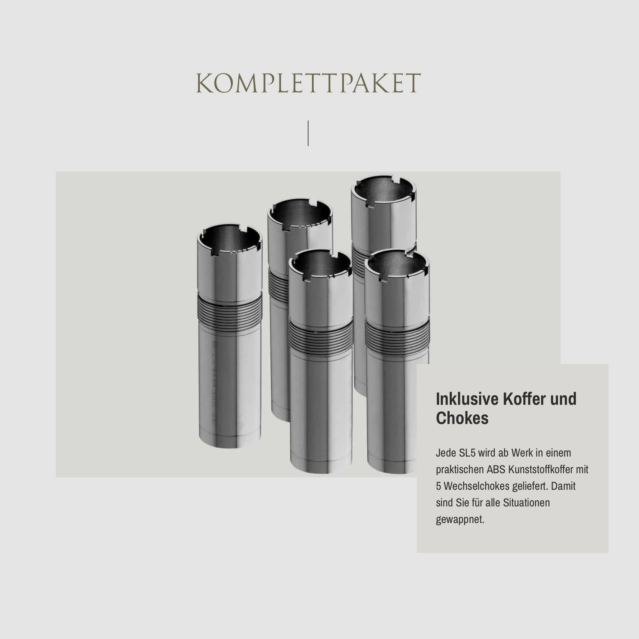 SAUER Selbstladeflinte SL5 Select Kaliber 12/76 76cm Lauflänge Wechselchokes Angebotspaket