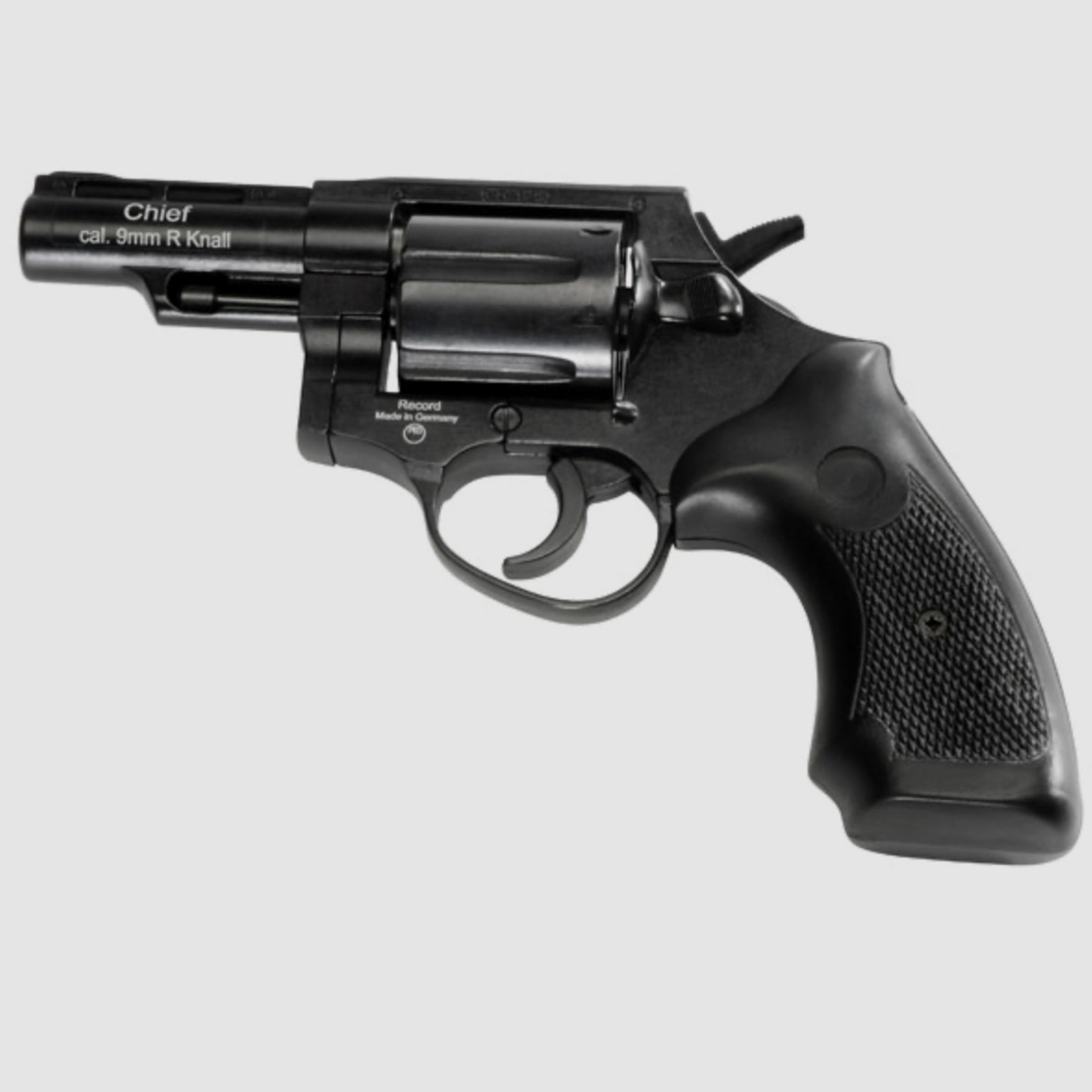 RECORD Revolver Chief 2" brüniert 9mm R Knall Schreckschussrevolver